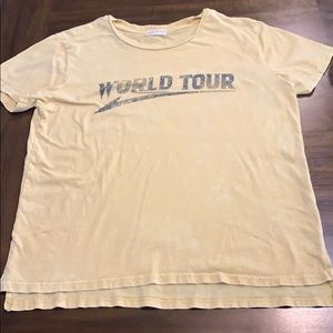 World tour yellow shirt